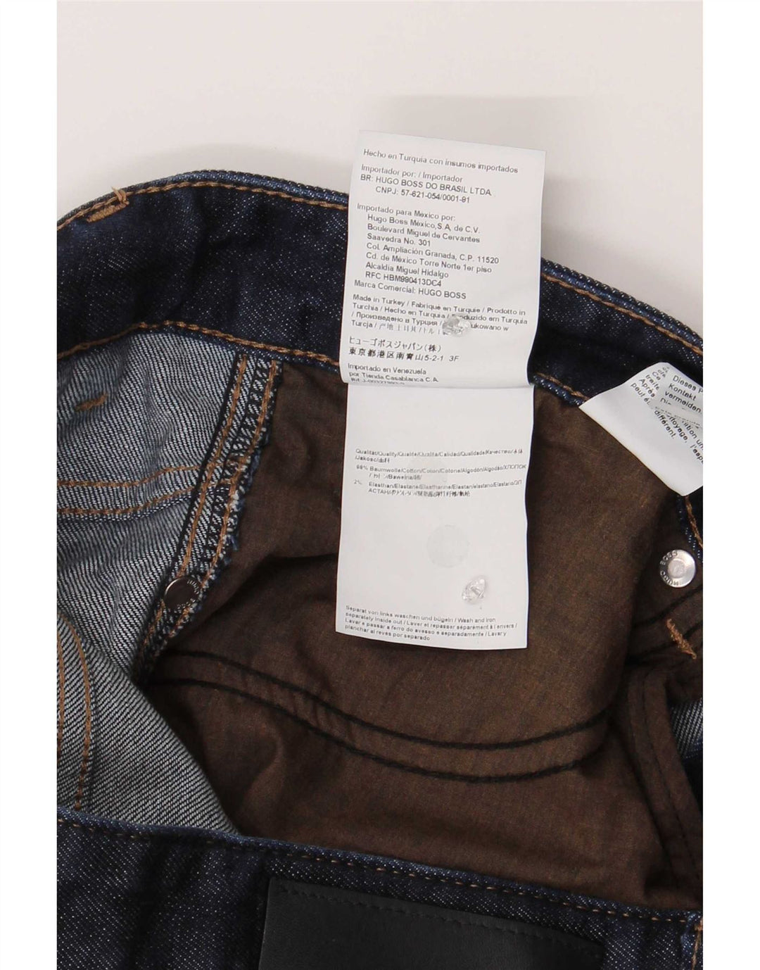 Vaqueros Hugo Boss Hombre Slim W32 L32 Algodón Azul Marino