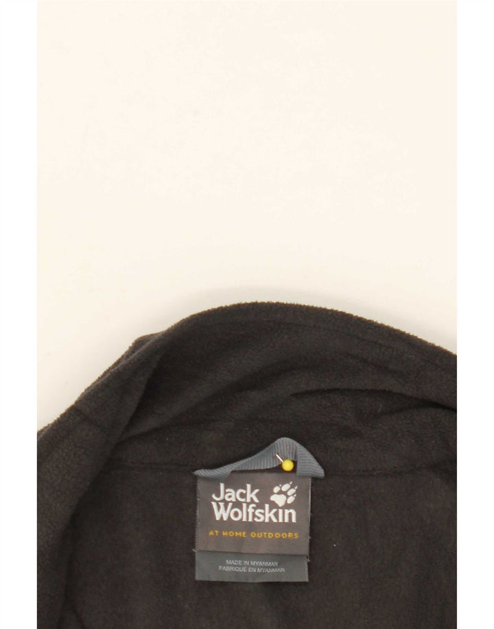 Jack Wolfskin Chaqueta polar para mujer UK 40/40 Grande Poliéster negro