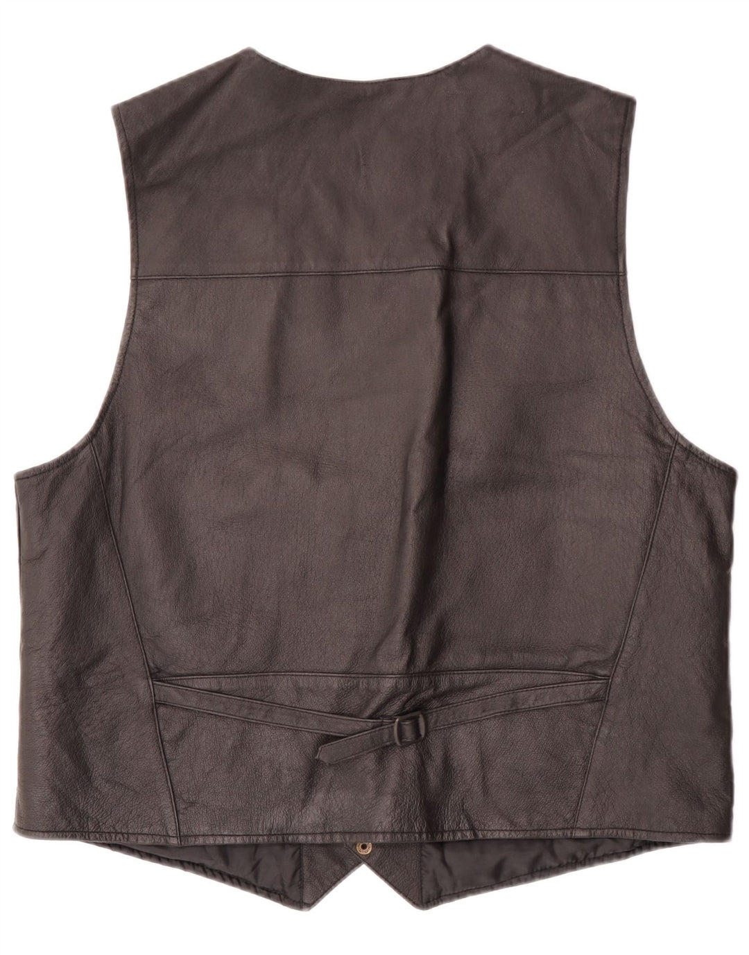 Chaleco de cuero para hombre Wilda 2XL Cuero negro