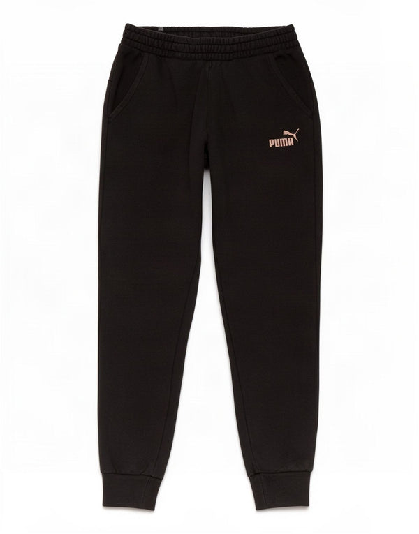 Puma Pantalones De Chándal Para Hombre Joggers Small Negro Algodón