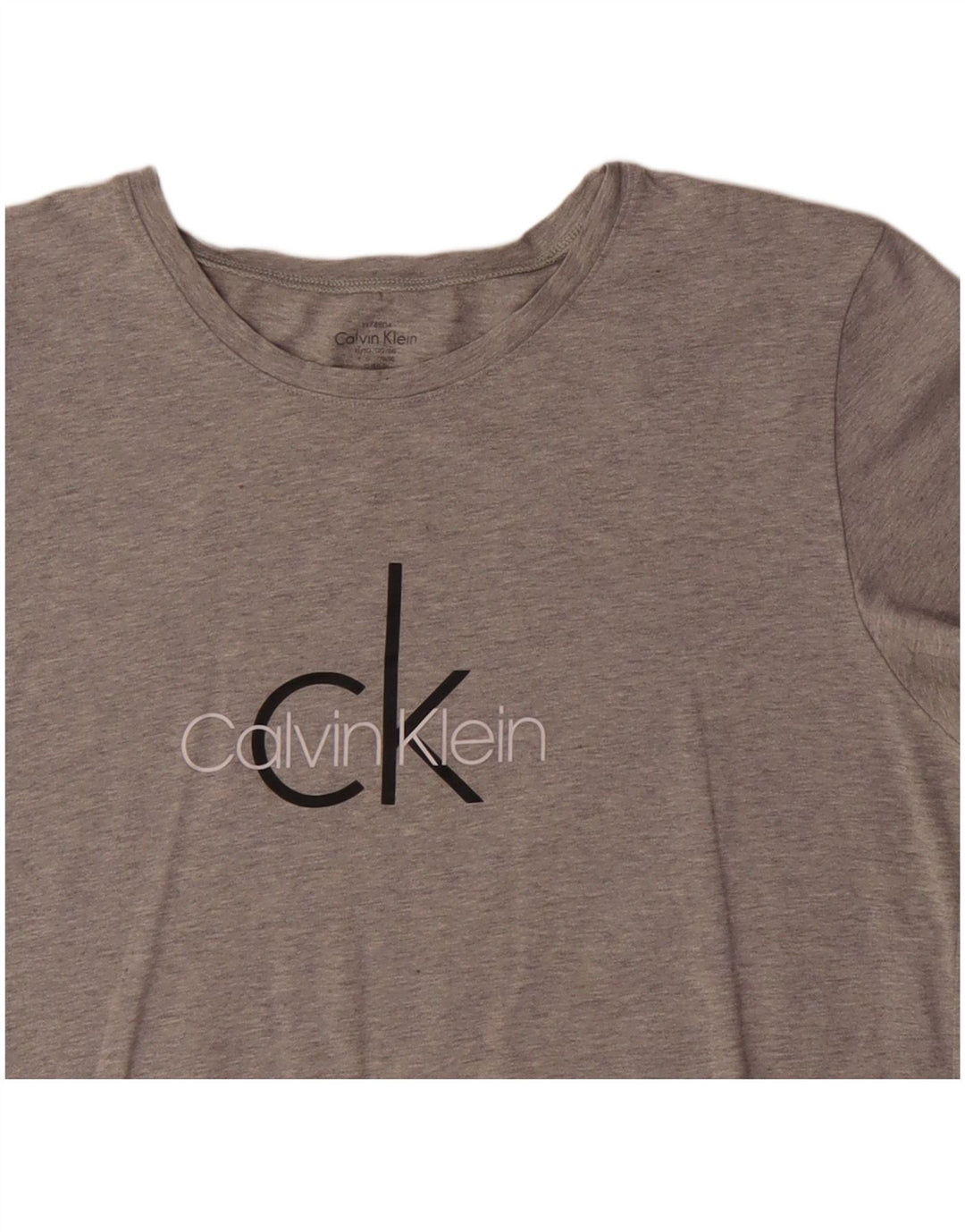 CALVIN KLEIN Camiseta gráfica para mujer Top UK 40 XL Gris