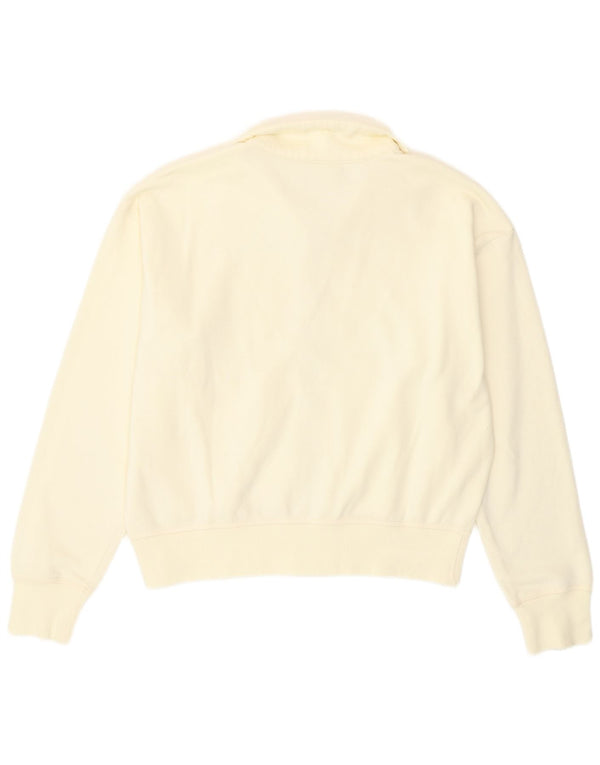Champion Chaqueta de chándal corta holgada para mujer UK 14 Medium Off White