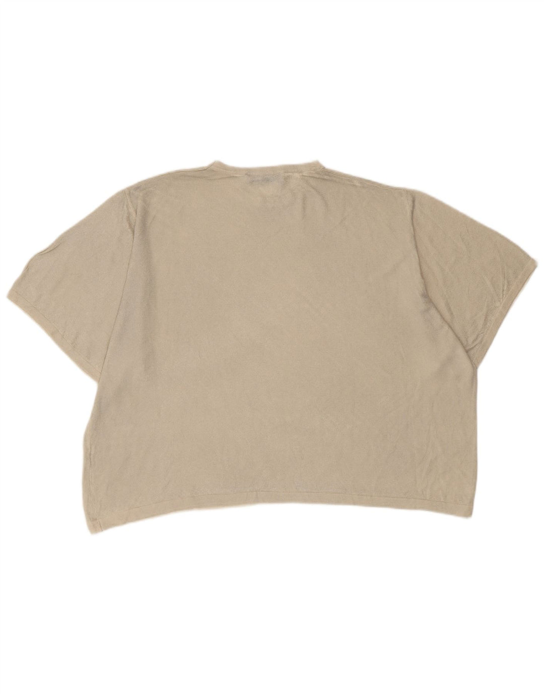 ZARA Mujer Camiseta Extragrande Top UK 10 Small Off White