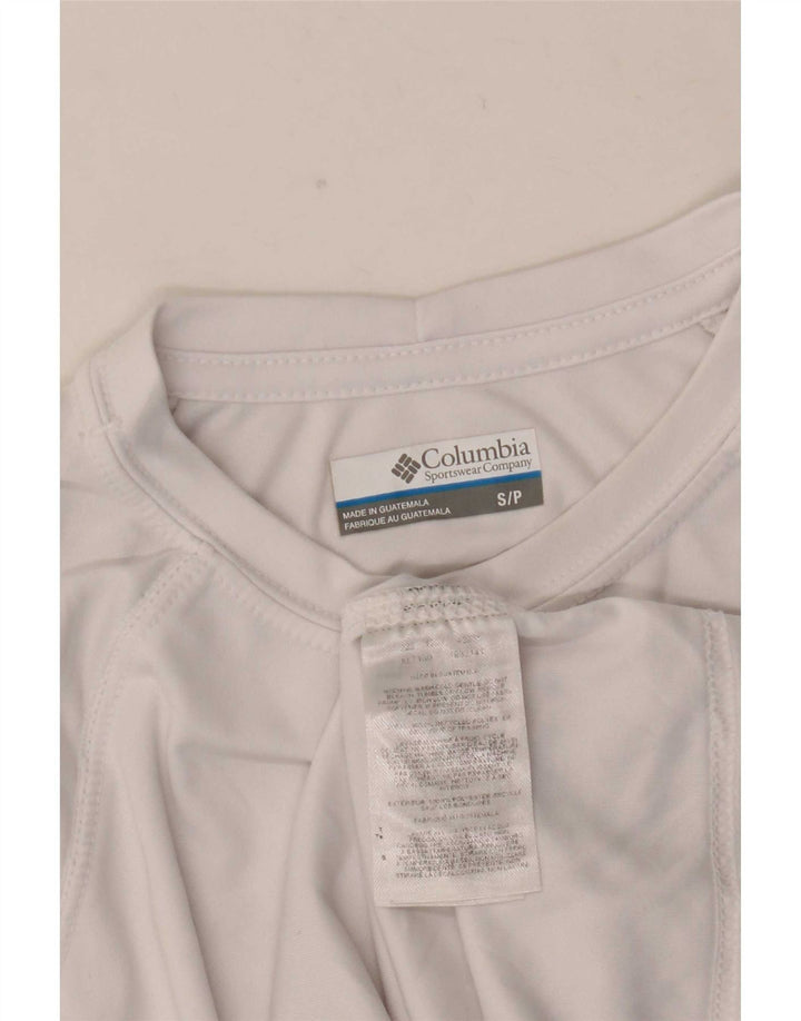 Camiseta Columbia Hombre Top Small Blanco Poliéster