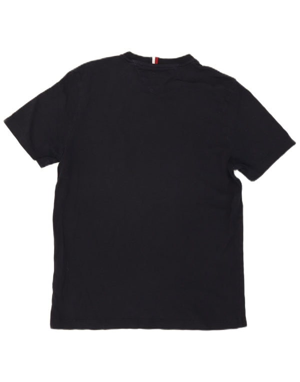 Tommy Hilfiger Camiseta Regular Fit para Hombre Top Medio Azul Marino