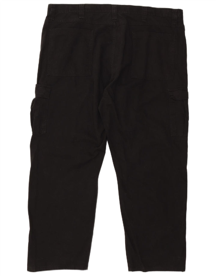 Wrangler Pantalones cargo rectos para hombre W44 L30 Algodón negro