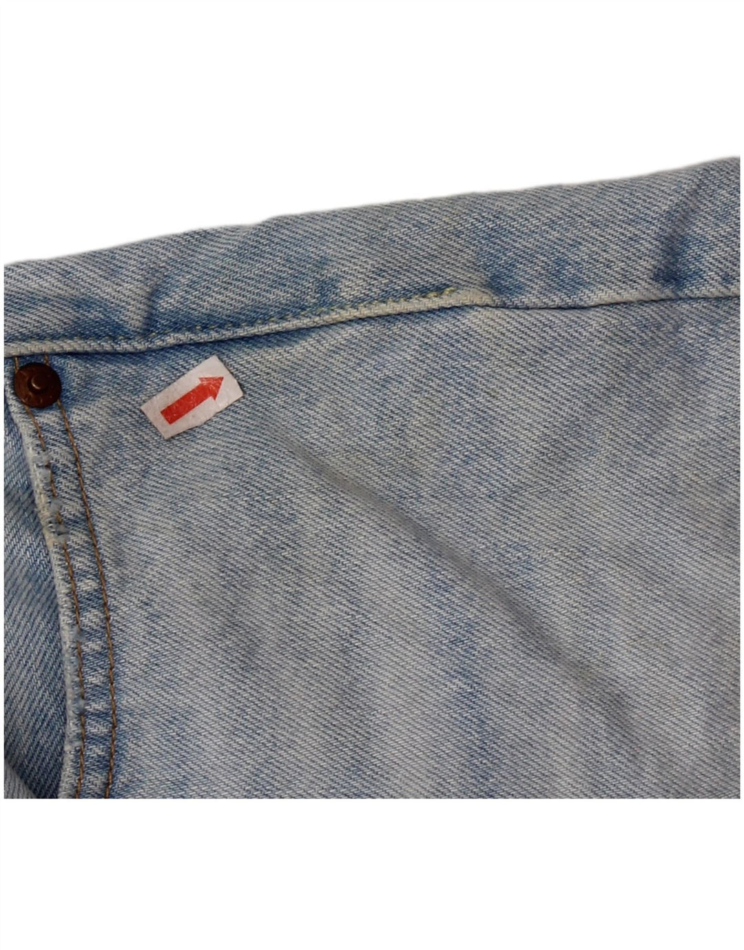 LEVI'S Pantalones cortos vaqueros desgastados 501 para mujer W28 Algodón azul medio