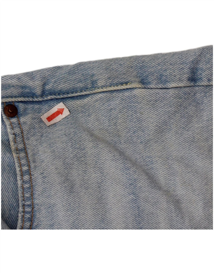 LEVI'S Pantalones cortos vaqueros desgastados 501 para mujer W28 Algodón azul medio