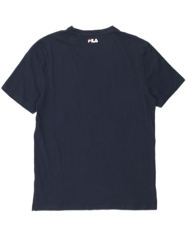 Fila Hombre Graphic Camiseta Top Medium Azul Marino