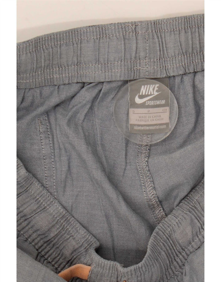 Nike - Pantalones cortos informales para mujer, talla pequeña, W27, algodón gris