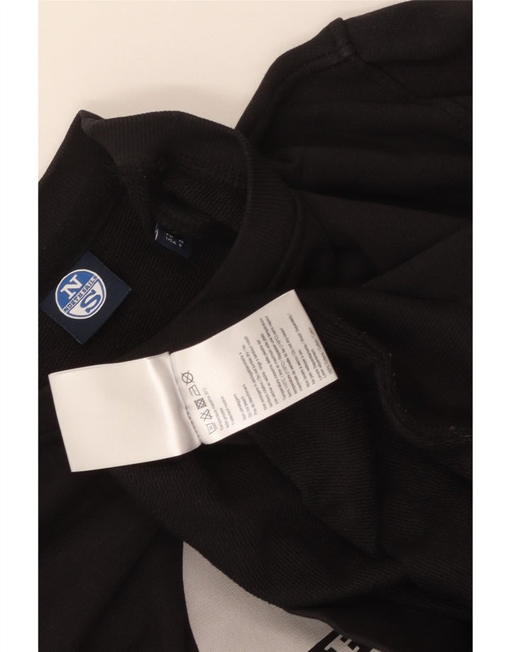 North Sails Hombre Sudadera Jumper Medium Negro Algodón