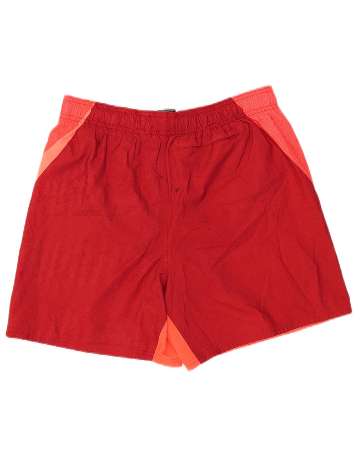 Nike - Bañador con estampado gráfico para hombre, color rojo medio, poliéster color block
