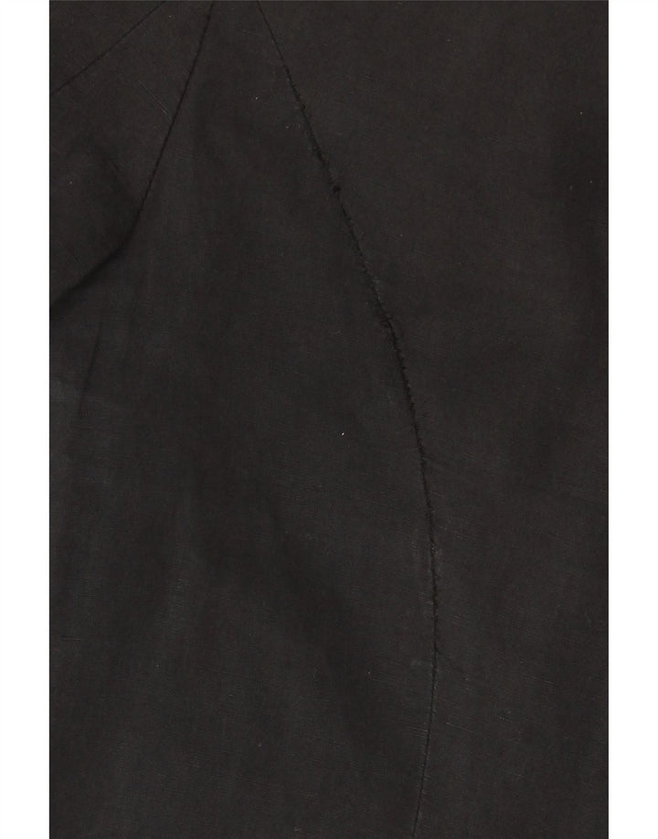 All Saints Chaqueta tipo blazer corta con 3 botones para mujer UK 40 Mediana Algodón negro