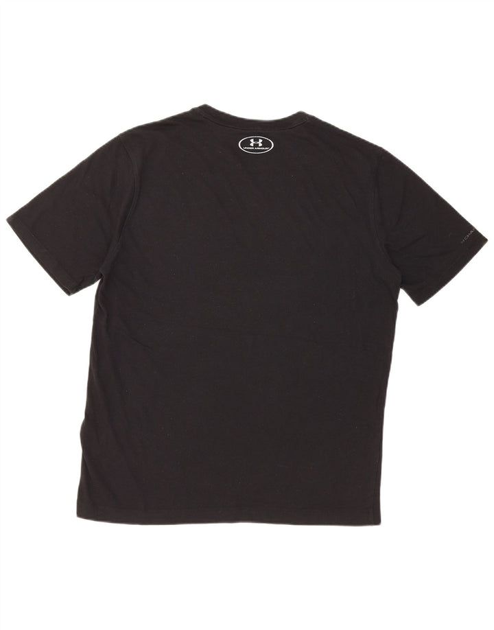 Under Armour Camiseta Heat Gear para hombre, camiseta mediana de algodón negro