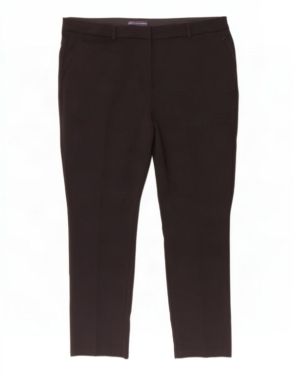 Marks & Spencer Pantalones informales ajustados modernos para mujer UK 20 2XL W40 L30 Negro