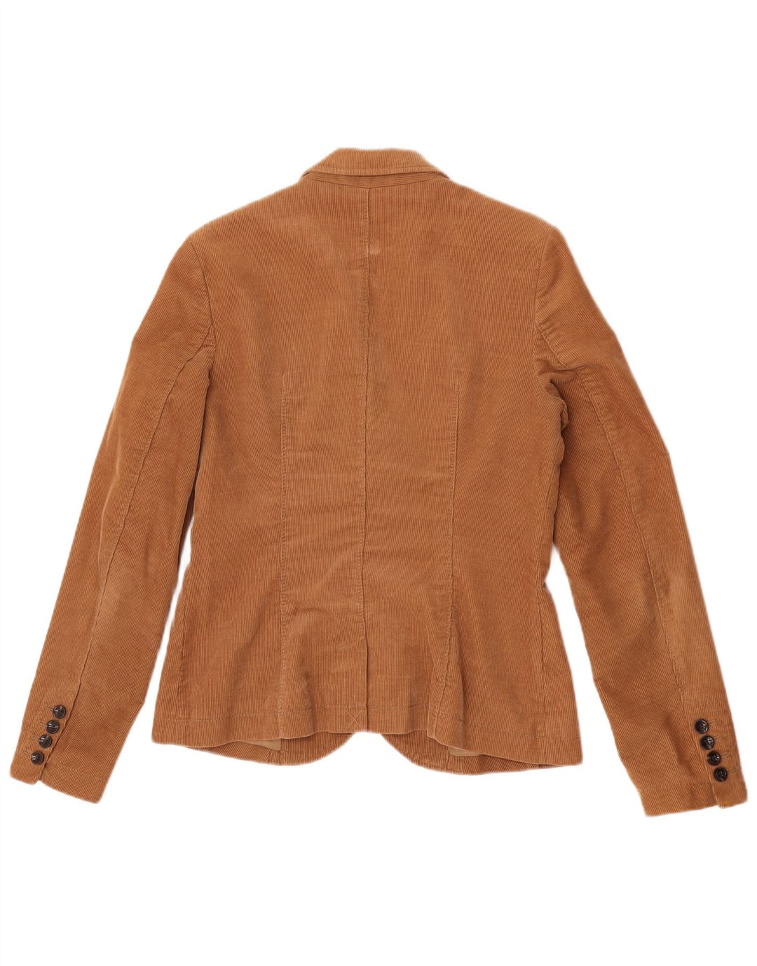 Esprit Chaqueta Blazer de Pana con 2 Botones para Mujer UK 42 Algodón Marrón Medio
