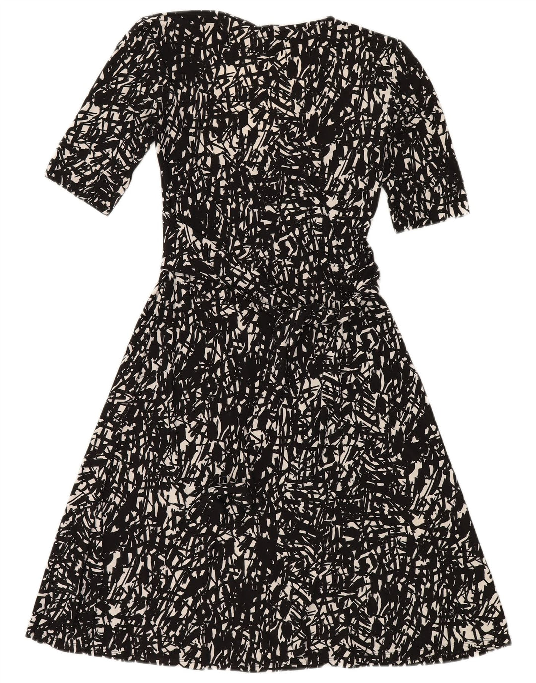 CHAPS Maxi Vestido para Mujer UK 10 Pequeño Poliéster Geométrico Negro