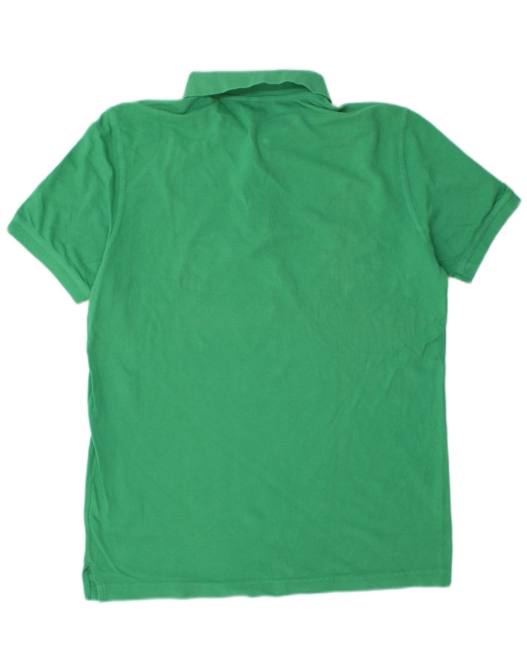 BENETTON Polo Hombre Grande Algodón Verde