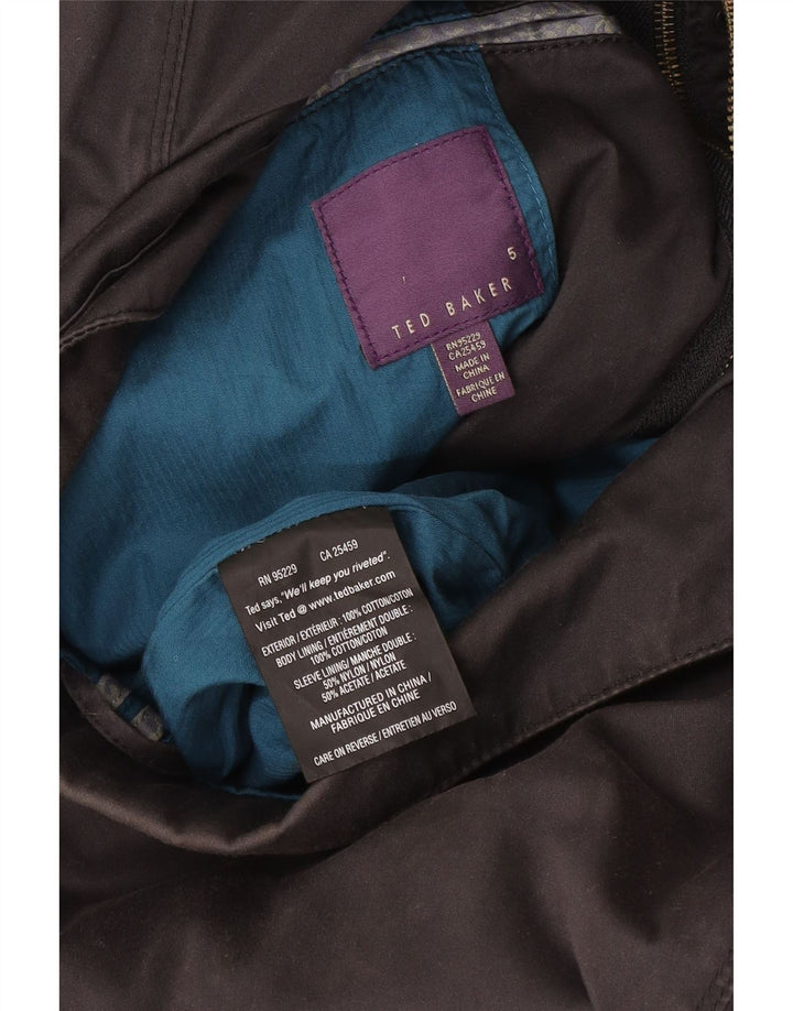 Ted Baker Chaqueta utilitaria para hombre Talla 5 XL Algodón gris