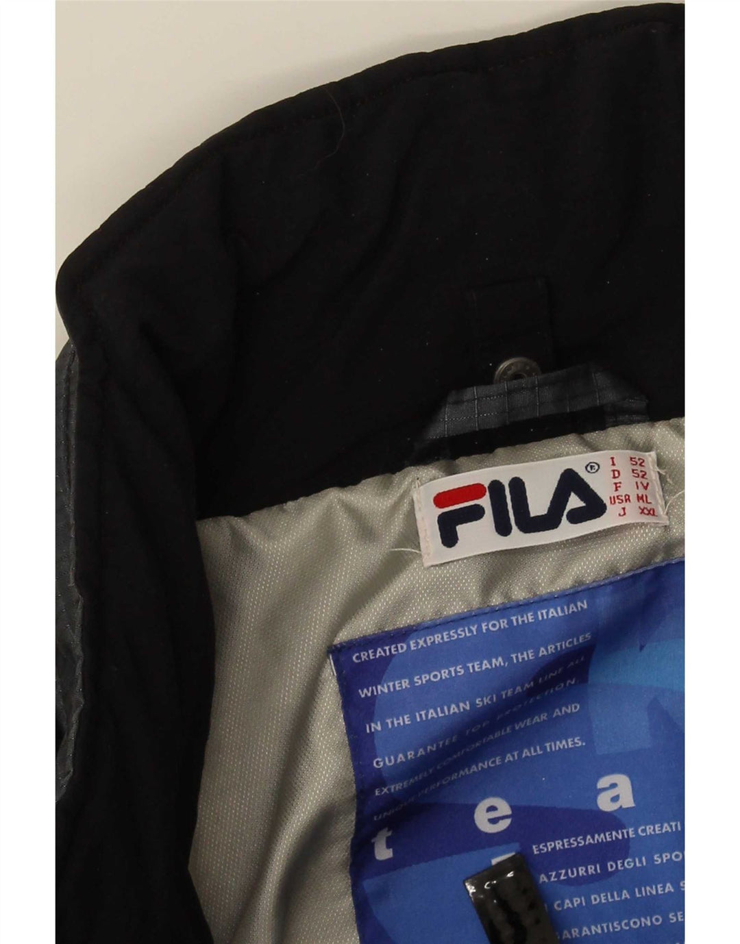 Fila Chaqueta impermeable para hombre IT 52 XL Gris Colorblock