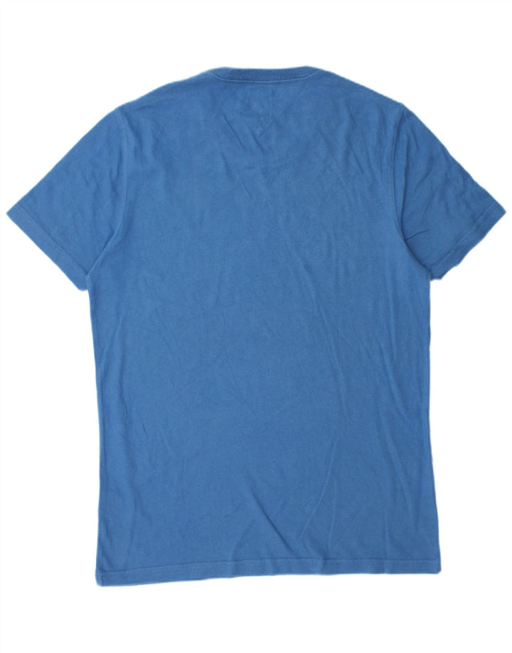 Tommy Hilfiger Hombre Camiseta Gráfica Top Algodón Azul Medio