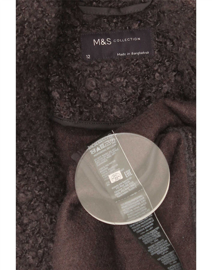 Marks & Spencer Abrigo para mujer UK 42 Poliéster gris medio