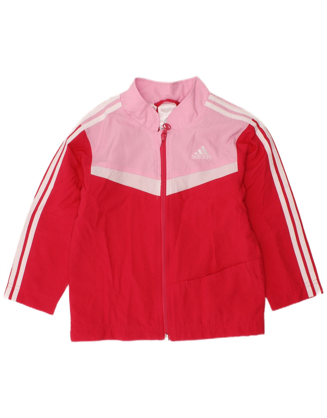 ADIDAS Chaqueta de chándal para bebé niña 18-24 meses Rojo Colorblock