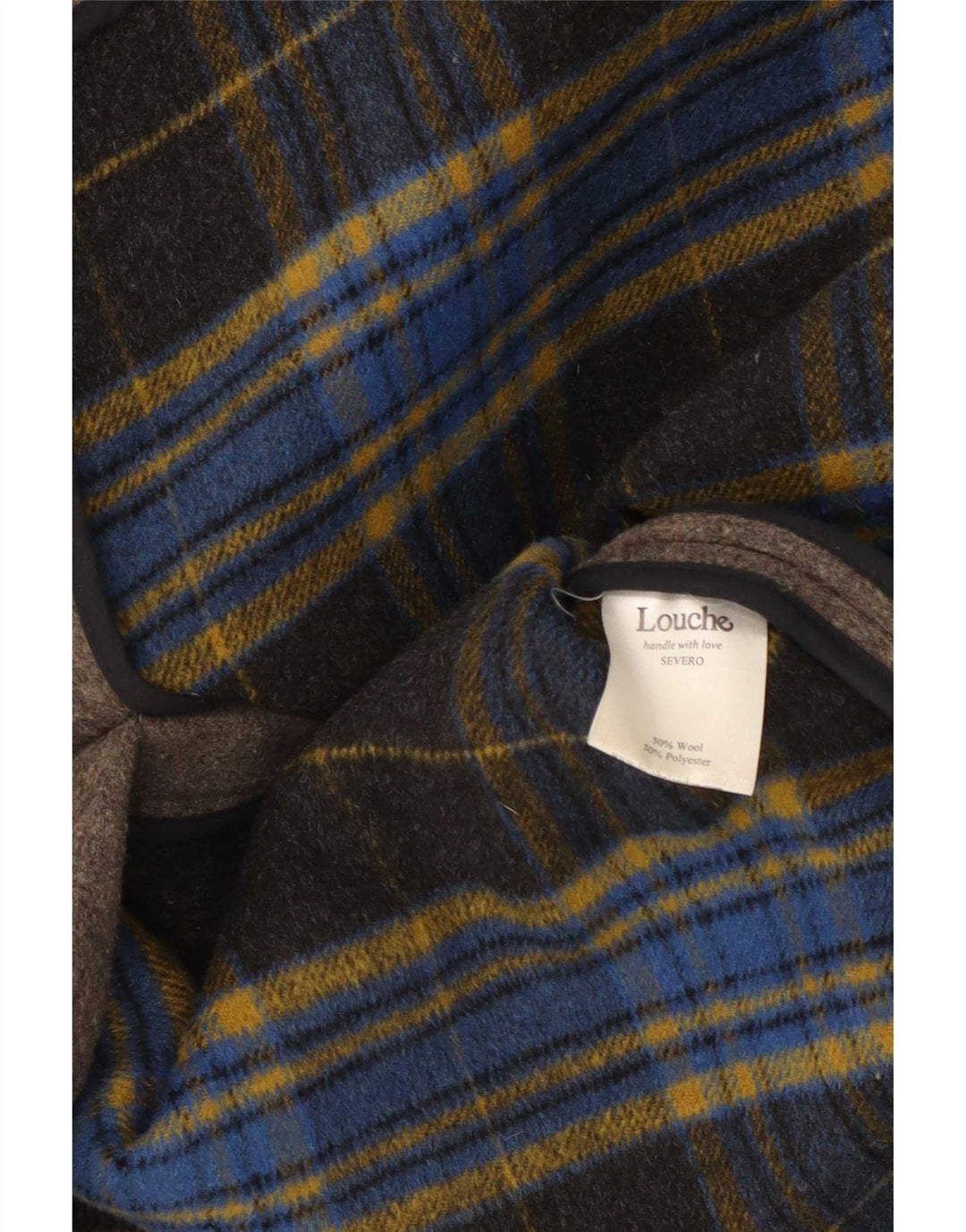 Louche Trenca con capucha para mujer UK 40 XL Lana gris
