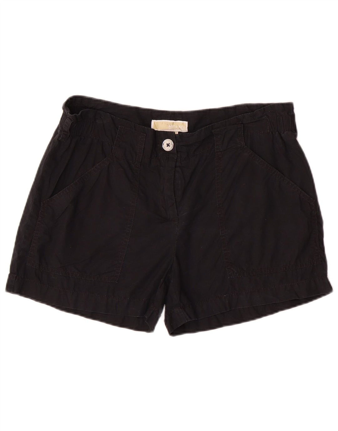 Michael Kors Pantalones cortos casuales para mujer US 6 mediano W32 algodón negro
