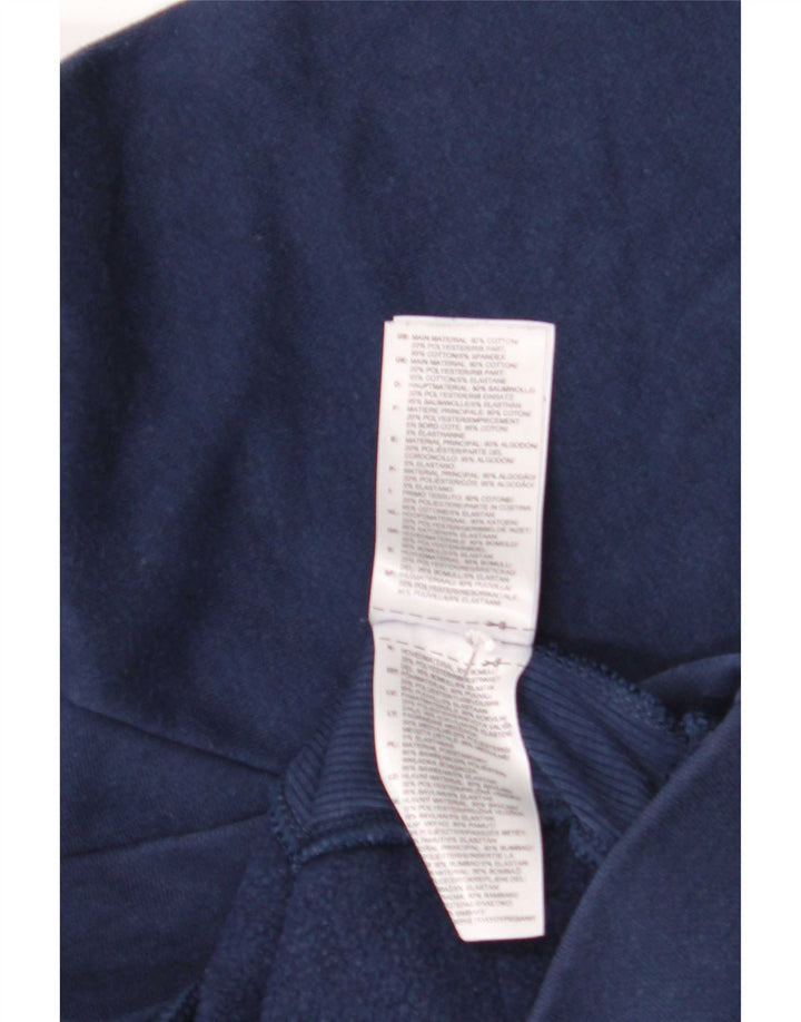 Reebok Sudadera de gran tamaño con gráfico para mujer, talla 44, talla M, azul marino