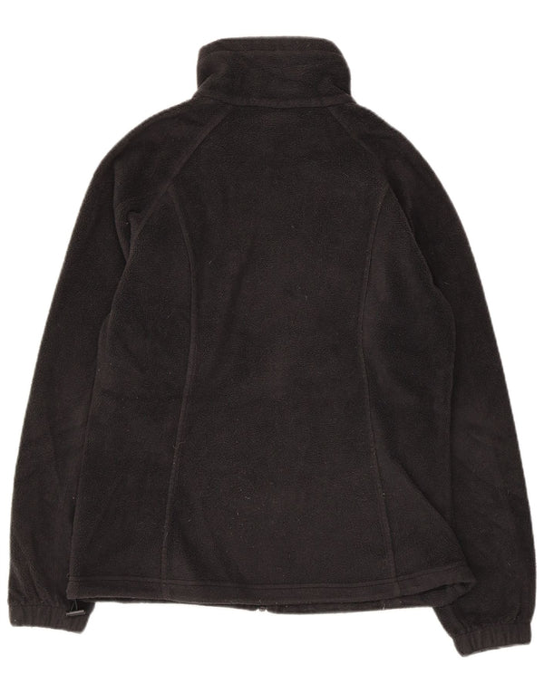 COLUMBIA Chaqueta polar para mujer UK 10 Small Poliéster negro