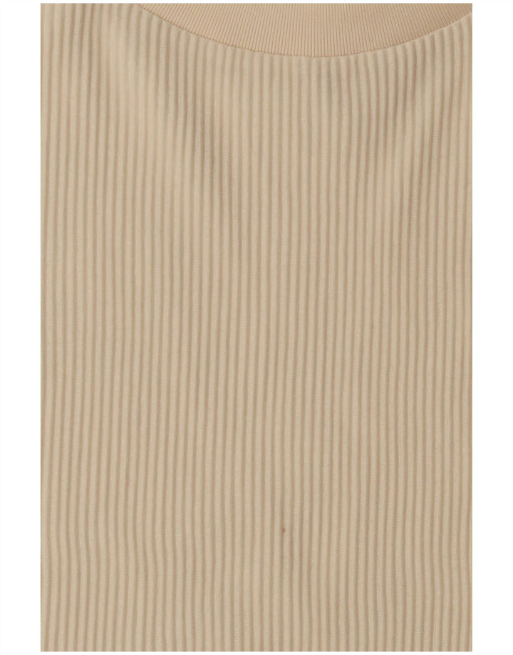 Adidas Mujer Oversize Chaleco Top UK 8 Pequeño Beige Poliéster