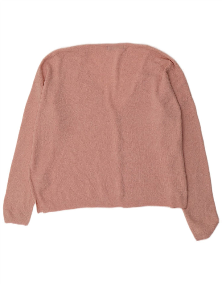 Marks & Spencer Suéter tipo cárdigan extragrande para mujer Reino Unido 46 Acrílico rosa grande