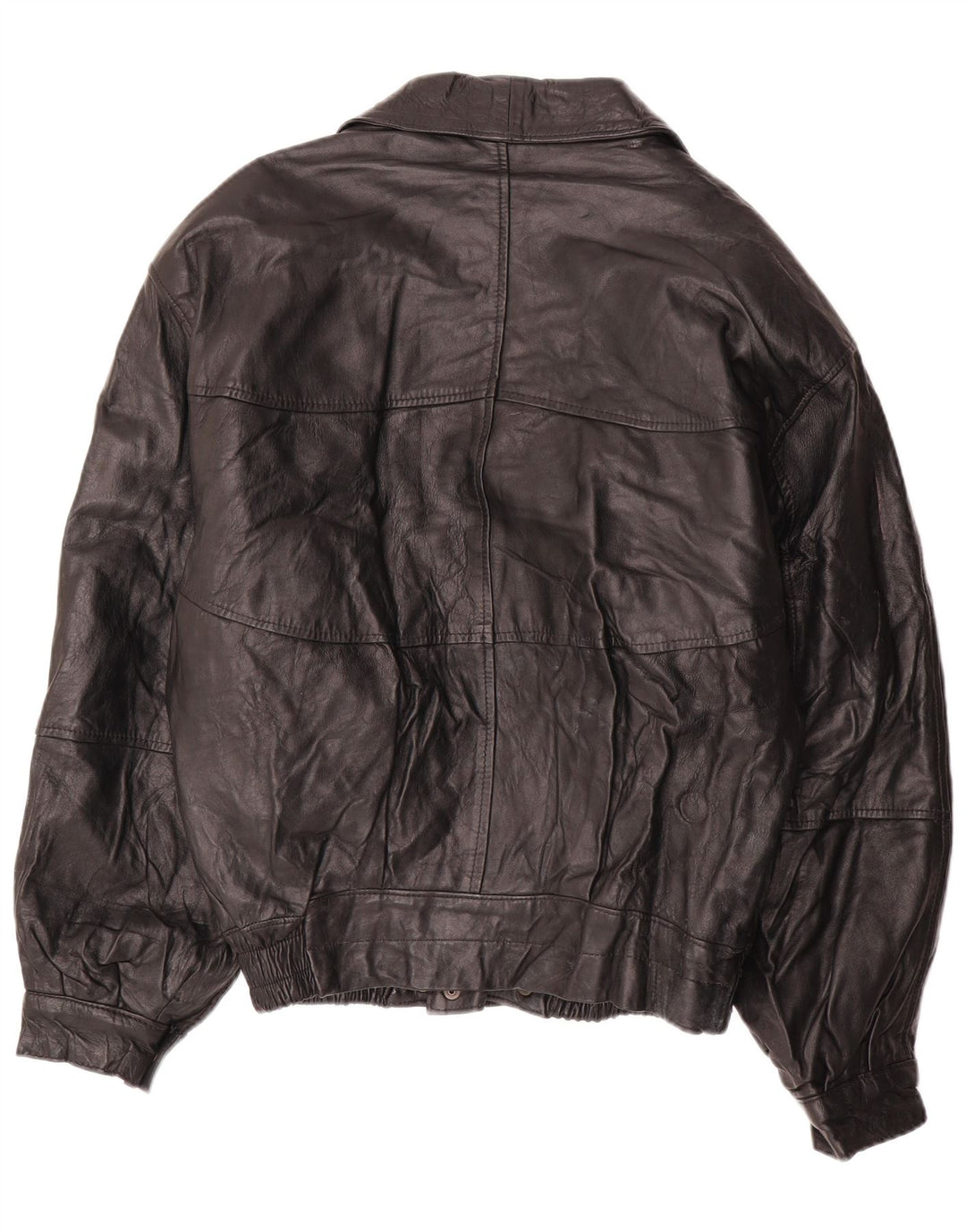 LAVORAZIONE ARTIGIANA Chaqueta de cuero para hombre IT 52 XL Cuero negro