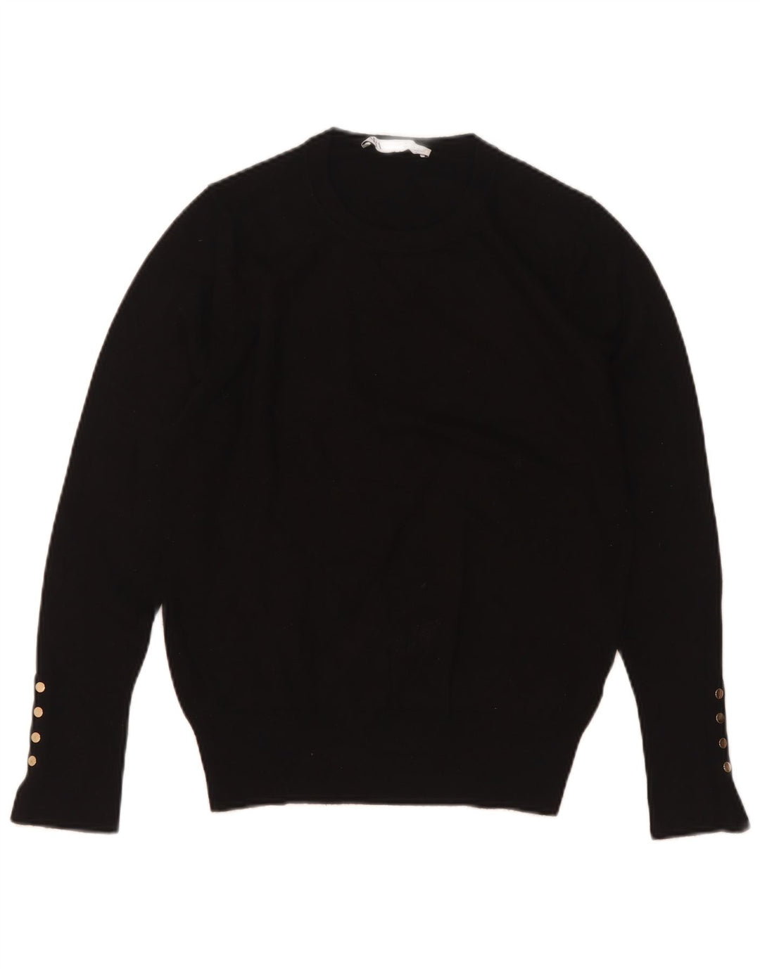 Zara - Jersey de cuello redondo para mujer, talla 40, talla M, color negro