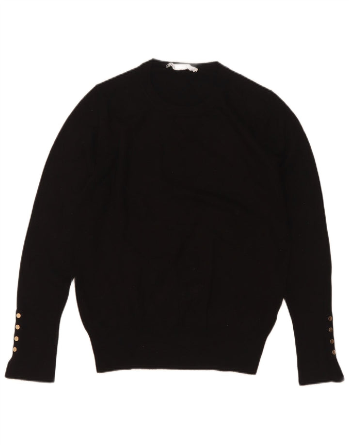 Zara - Jersey de cuello redondo para mujer, talla 40, talla M, color negro