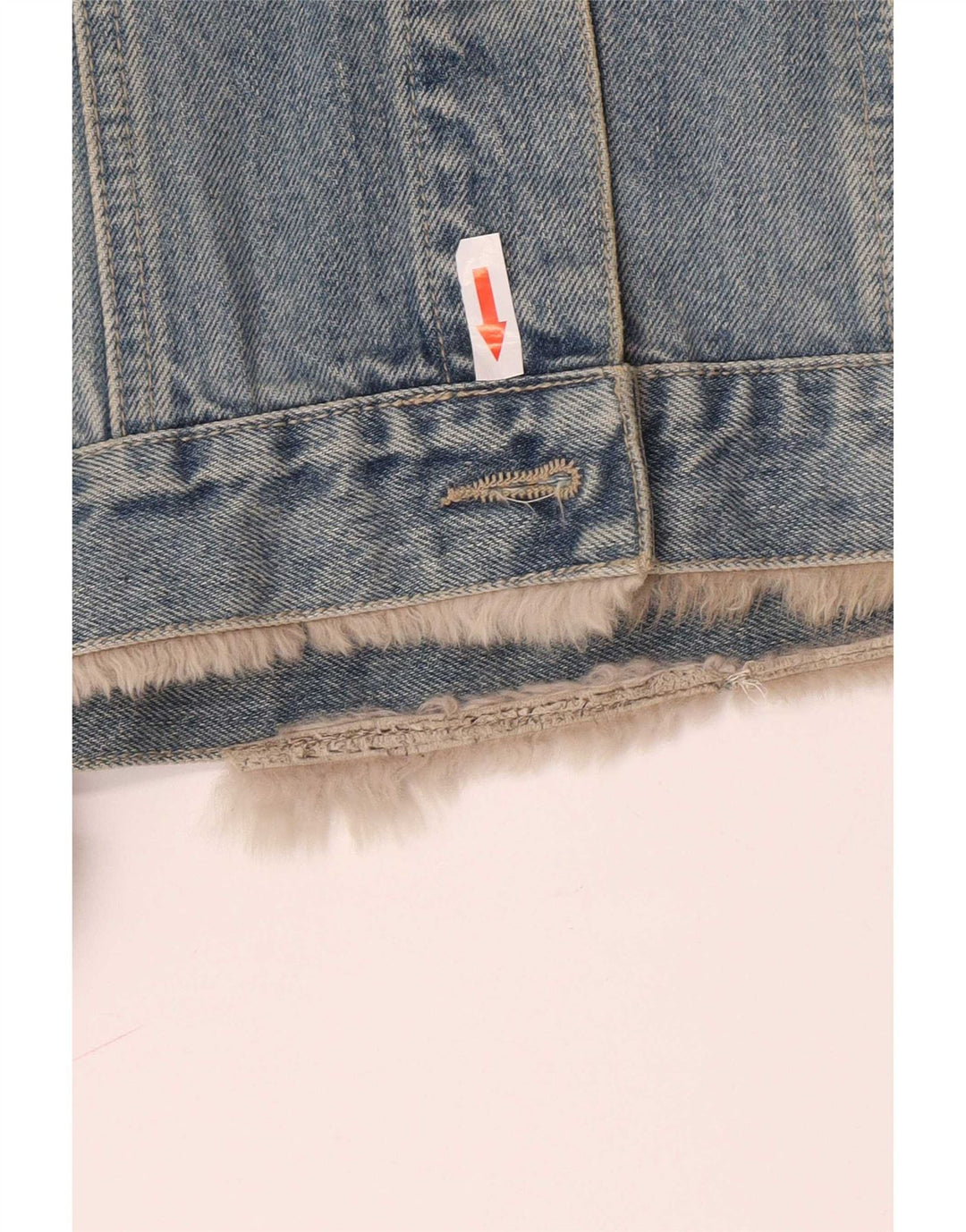 Chaqueta vaquera extragrande vintage para mujer IT 46 Algodón azul grande