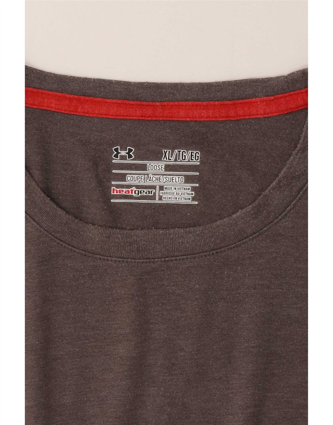 Camiseta Under Armour Hombre Top XL Gris Poliéster