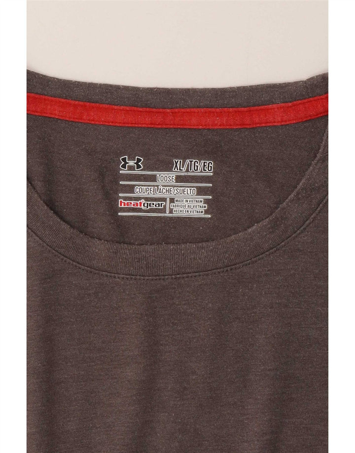 Camiseta Under Armour Hombre Top XL Gris Poliéster