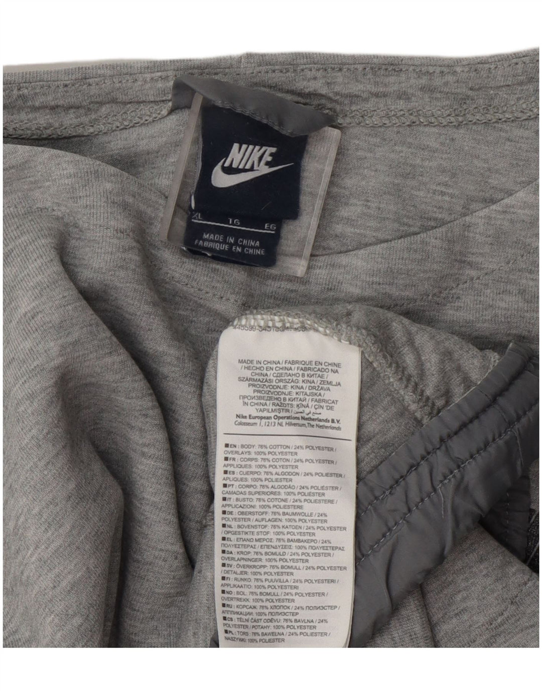 Nike - Sudadera para mujer, talla 40, XL, algodón gris