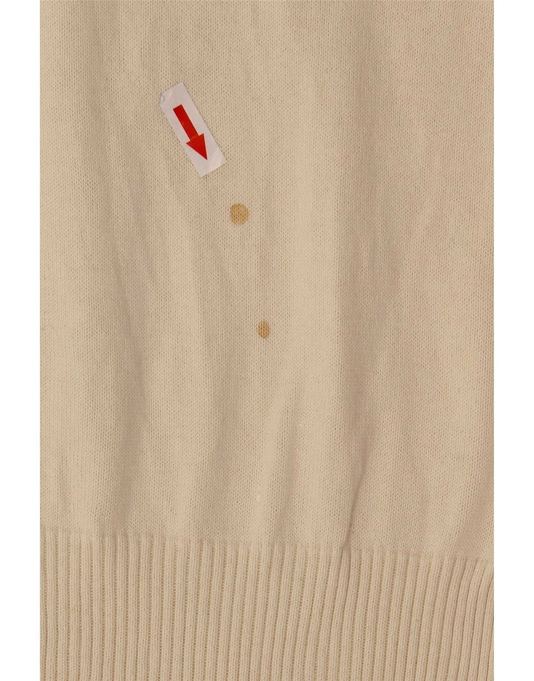Levi's Suéter tipo jersey con cuello en V para mujer UK 12 Medium Off White