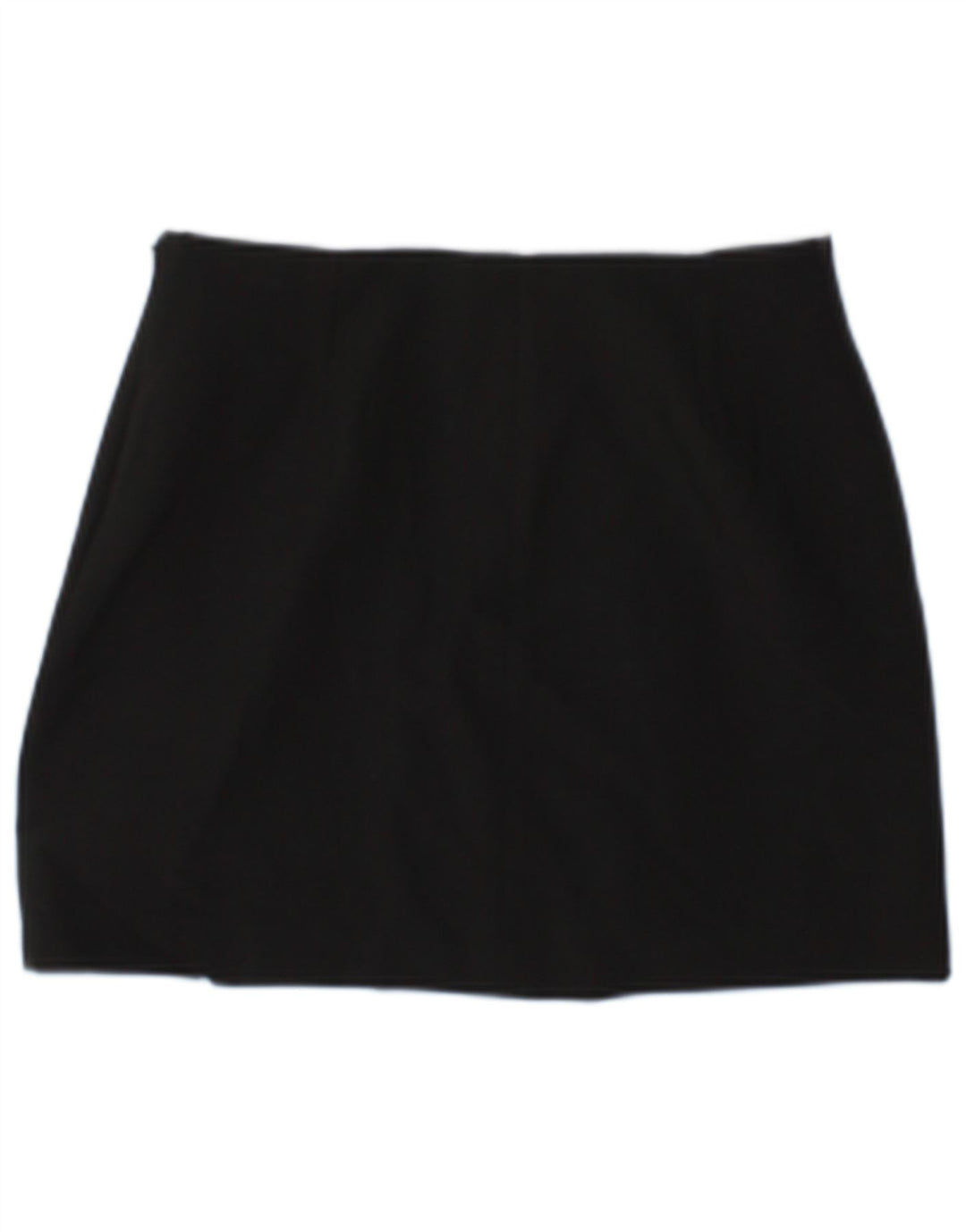 Zara Mujer Mini Falda Pequeña W26 Poliéster Negro