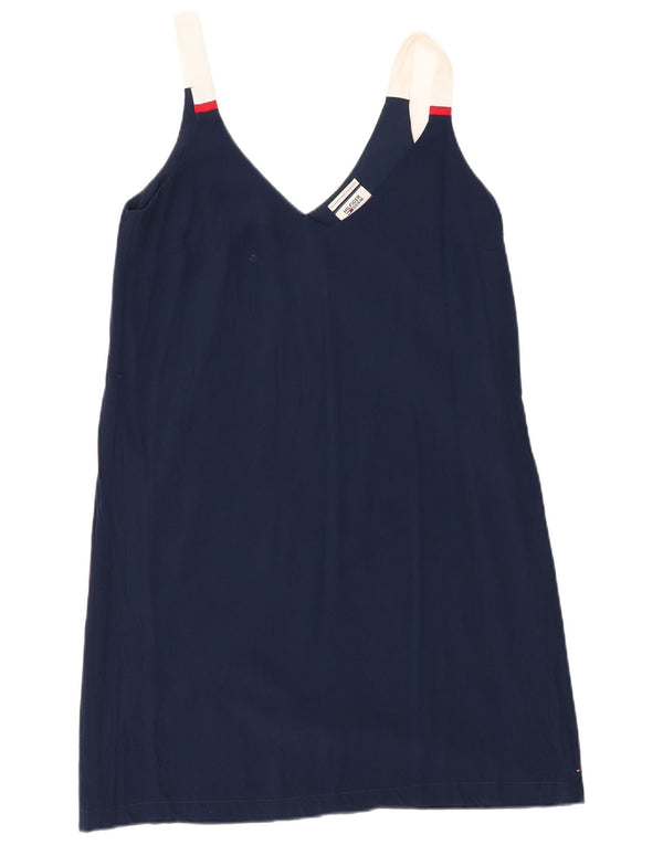 Tommy Hilfiger Blusa tipo chaleco para mujer UK 12 Medium Azul marino Colorblock