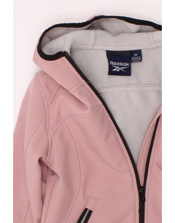 Reebok Chaqueta de Chándal para Niñas 5-6 Años Rosa