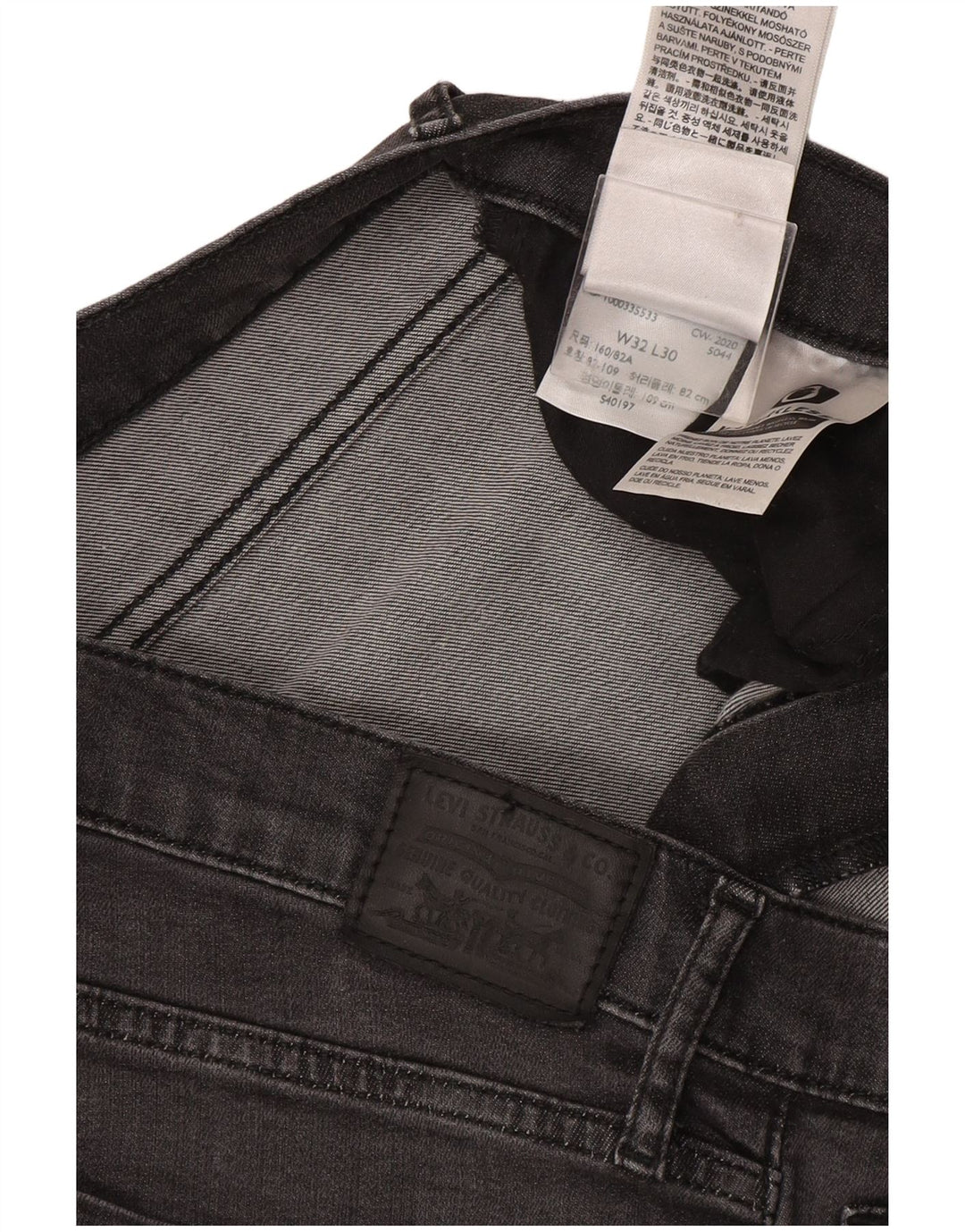 Levi's Mujer 724 Vaqueros Rectos De Tiro Alto W32 L30 Gris Lyocell