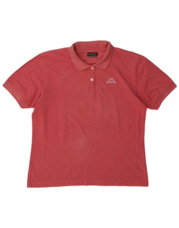 Kappa Polo Mujer UK 40 XL Algodón Rosa