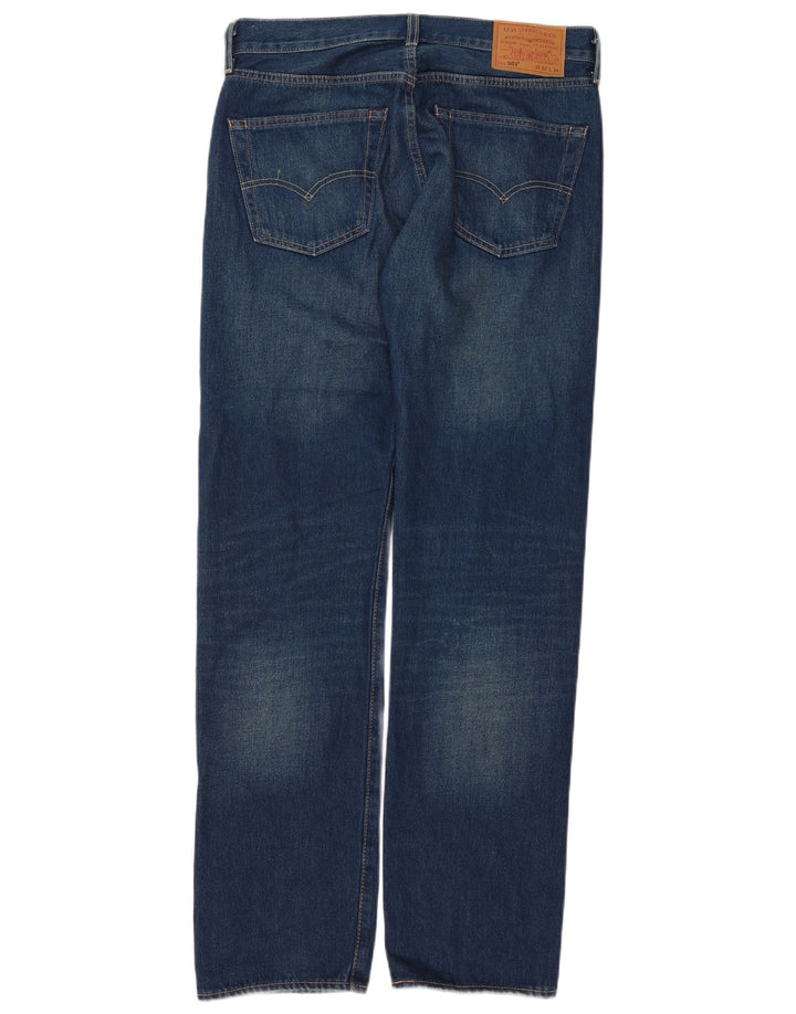Levi's Hombre 501 Vaqueros Rectos W32 L34 Algodón Azul