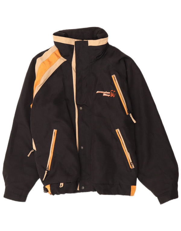 Scorpion Bay Chaqueta cortavientos con capucha para hombre UK 38 Medium Black Colourblock