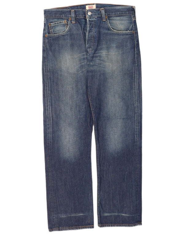 Levi's Vaqueros rectos 501 para hombre W34 L32 Algodón azul