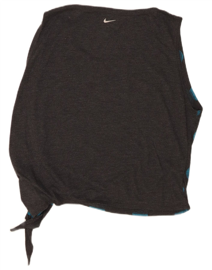 Nike Dri Fit Graphic Vest Top para mujer UK 14 Poliéster de lunares gris medio